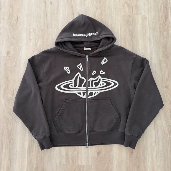 Broken Planet Other - Broken Planet Brown Zip Up Hoodie Size Small